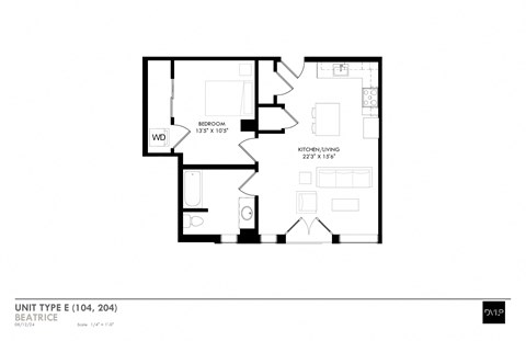 this floor plan is an approximation of a unit type e floor plan